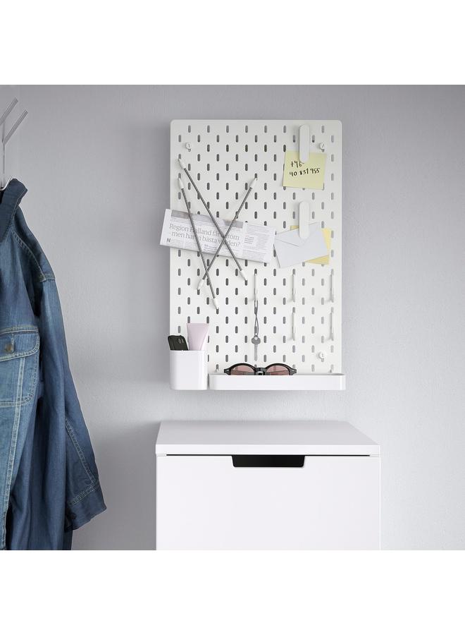 Zaboon Pegboard Combination, White, 36X56 Cm - Image 1