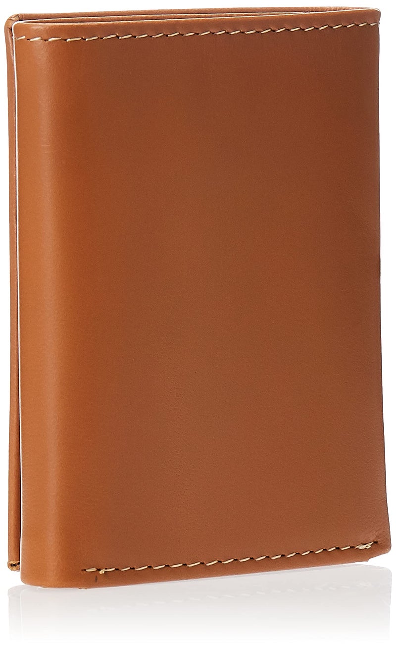 Timberland محفظة تريفيوليد جلدية للرجال من تيمبرلاند مع نافذة هوية، تان (غائم)، مقاس واحد - Image 2
