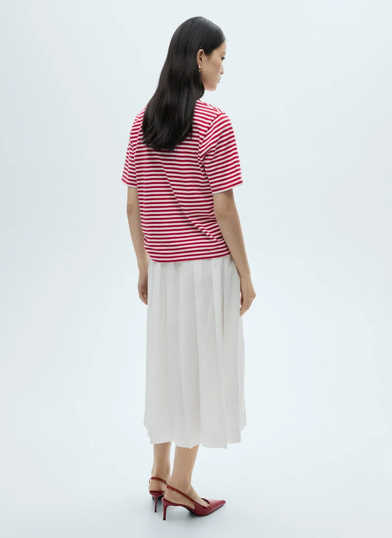 مانجو Cotton Pleated Skirt