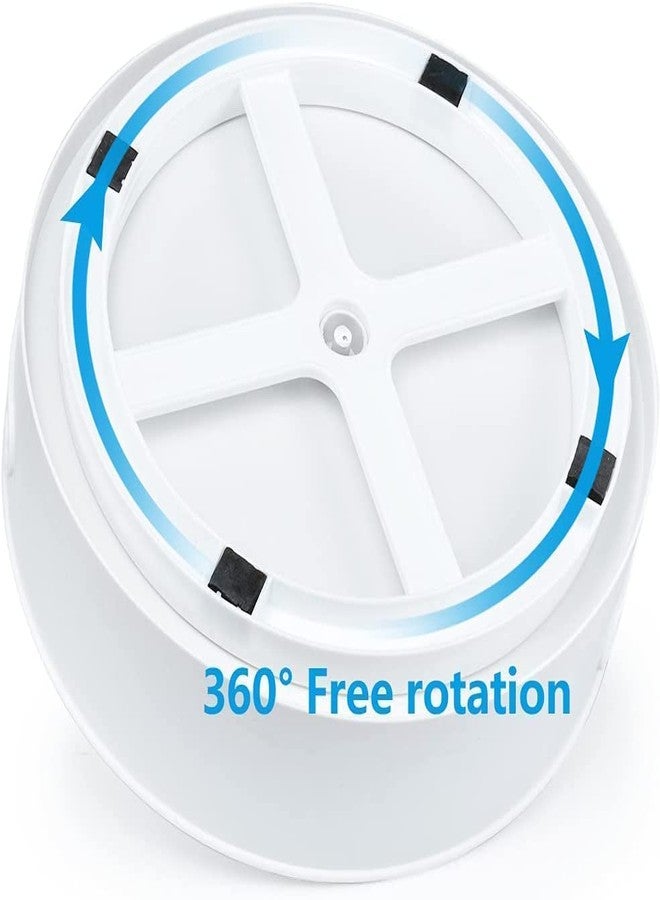 MorivaHomes Multi-Purpose 360 Rotating Organizer Tray | Use for Spice Rack, Cosmetic Organizer and Many more | Multifunction Storage Disk (Off-White Cream) - Image 5