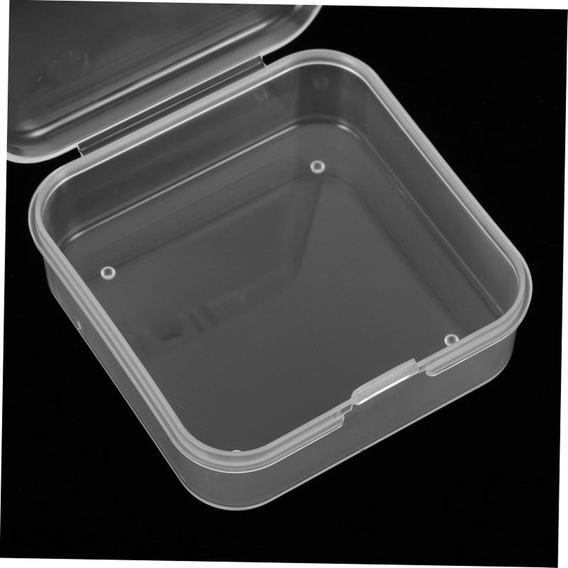 Clear Plastic Storage Box Organizer with Lid for Home Office Crafts Electronics - Image 4