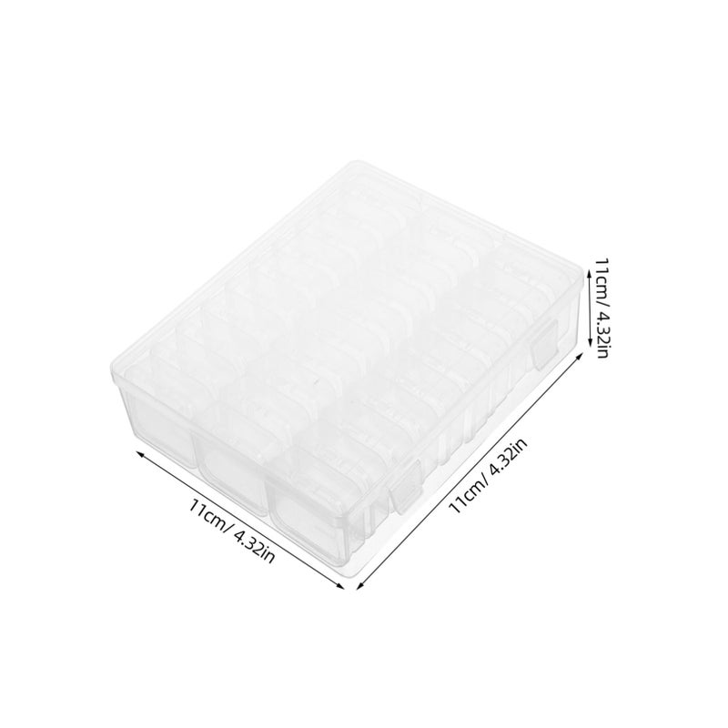 Clear Plastic Storage Box Organizer with Lid for Home Office Crafts Electronics - Image 3