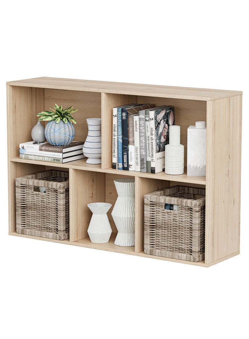 DOOHWAN 11in Cube Storage Organizer with Closed Back - Wooden Bookshelf Display Cubes for Home, Office, Closet Cabinet Organizer Shelf - Image 1