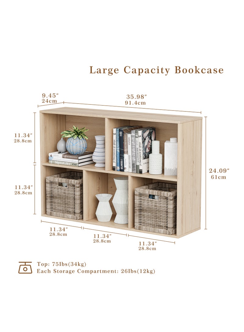 DOOHWAN 11in Cube Storage Organizer with Closed Back - Wooden Bookshelf Display Cubes for Home, Office, Closet Cabinet Organizer Shelf - Image 5
