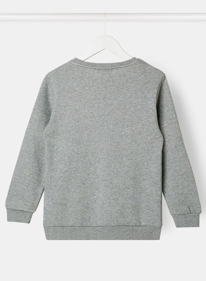NAME IT Kids Sequin Long Sleeve Sweatshirt