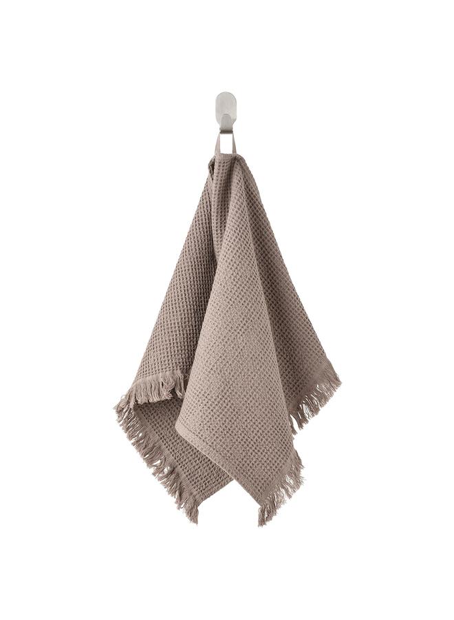 Hand towel, light grey/brown, 40x70 cm  - Image 1