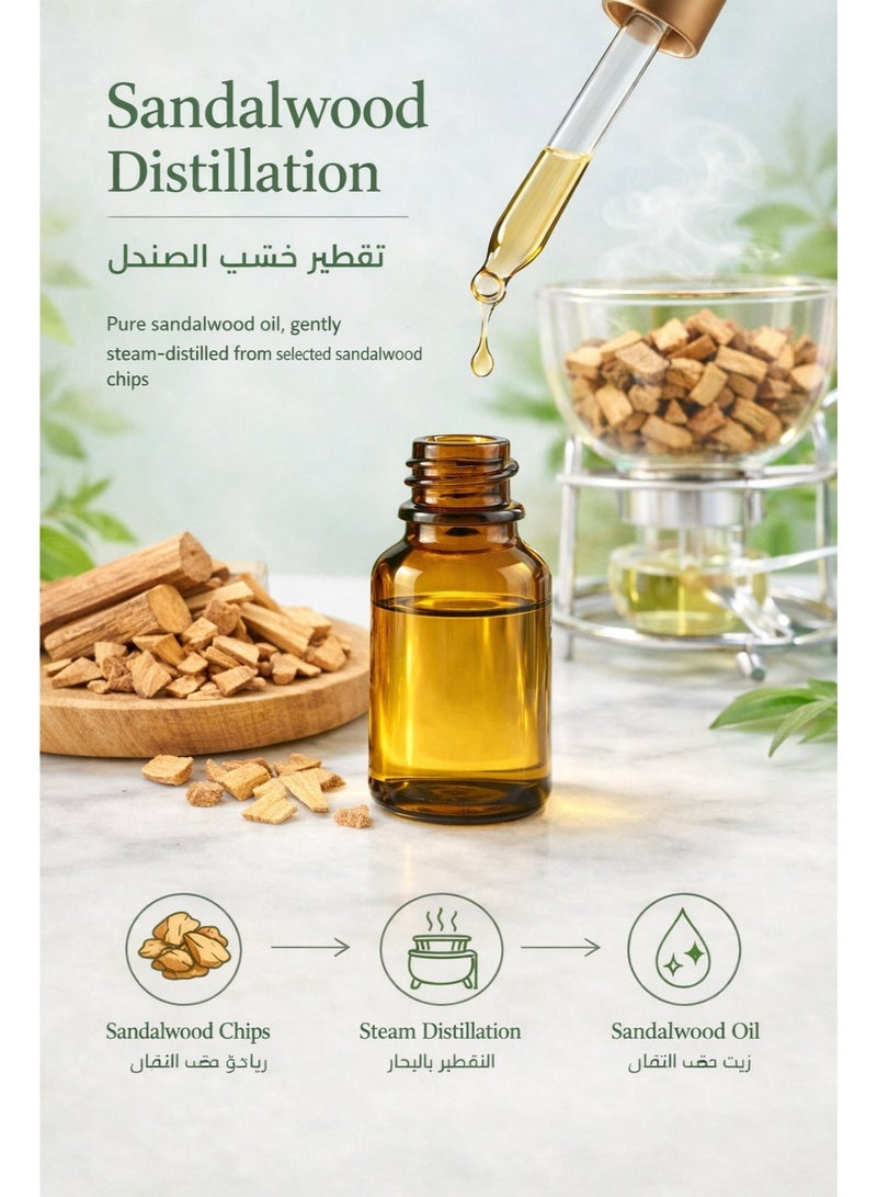 estooo Sandalwood Essential Oil 30ml – Naturally Distilled Aromatic Oil with a Soft, Refined Woody Aroma for a Meditative Ambience - Image 3
