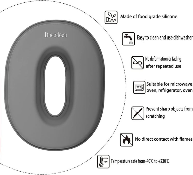 Ducodocu Silicone Cake Pans 3D Large Number Cake Mould Novelty Cake Tins DIY Baking Mold for Birthday Wedding Anniversary 10 inch Number of 0 - Image 2