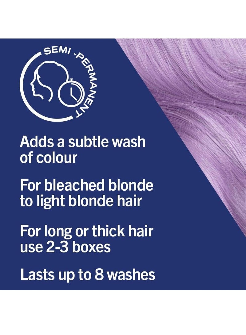 Schwarzkopf LIVE Pretty Pastels Lilac Crush Semi Permanent Hair Dye P120 Temporary Hair Dye Lasts for up to 8 Washes Pretty Pastel Hair Colour for Full head Ombré or Highlights - Image 3