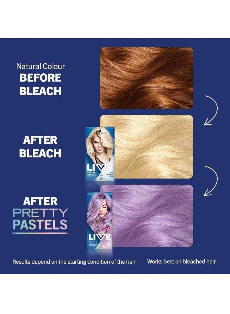 Schwarzkopf LIVE Pretty Pastels Lilac Crush Semi Permanent Hair Dye P120 Temporary Hair Dye Lasts for up to 8 Washes Pretty Pastel Hair Colour for Full head Ombré or Highlights - Image 5