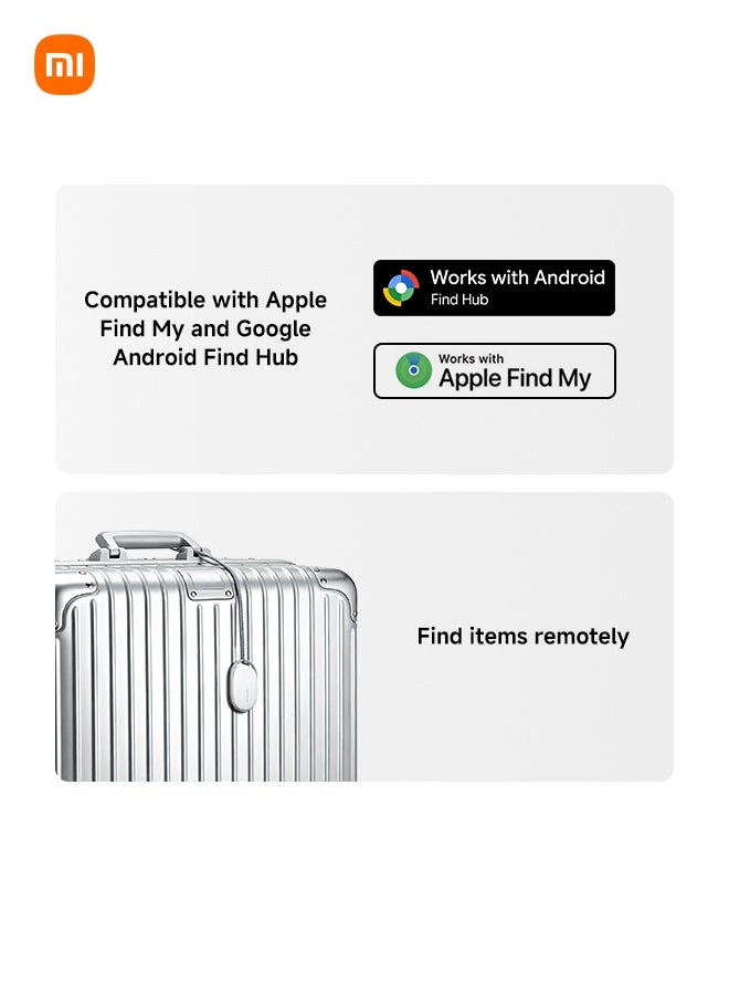 شاومي علامة ذكية، 4-pack، متتبع بلوتوث، متوافق مع Apple Find MY و Google Android Find Hub، متتبع الموقع العالمي، نحيف جداً، مثل علامة الأمتعة Airtag، محدد العناصر للمفاتيح، المحافظ، الحقائب، سماعات الأذن - Image 2