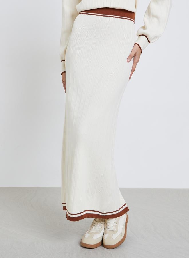 ستايلي تنورة طويلة بحافة واسعة - Image 2