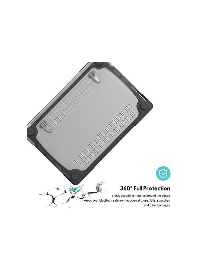 PROMASS MacBook Pro 16 Case 2019 A2141 with Touch Bar & Touch ID, Heavy Duty Slim Hard Shell Dual Layer Protective Cover with Fold Kickstand for MacBook Pro 16 Inch 2019 Release -Black - Image 4