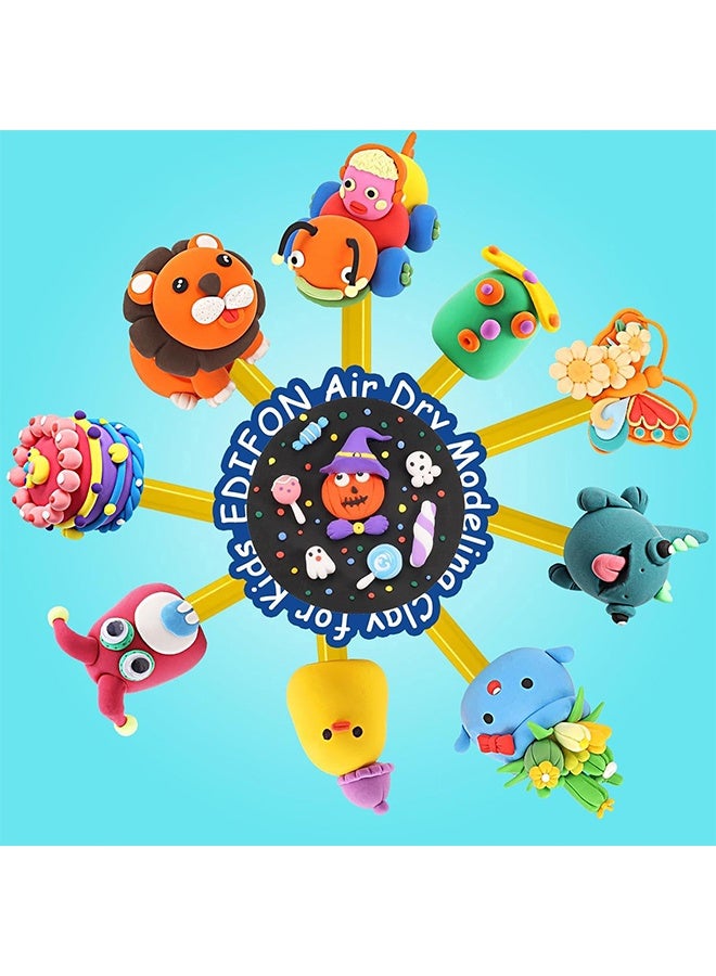 ACECOAT Air Dry Clay, 48 Color Modeling Set With 3 Sculpting Tools, Magic Foam Clay For Kids And Adults, Gift For Boys And Girls - Image 3