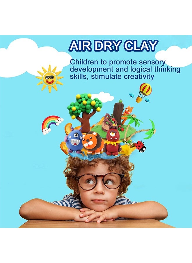 ACECOAT Air Dry Clay, 48 Color Modeling Set With 3 Sculpting Tools, Magic Foam Clay For Kids And Adults, Gift For Boys And Girls - Image 5