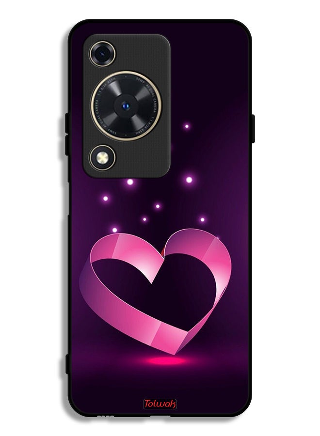 Tolwak Huawei Nova Y72S Protective Case Cover Heart Art