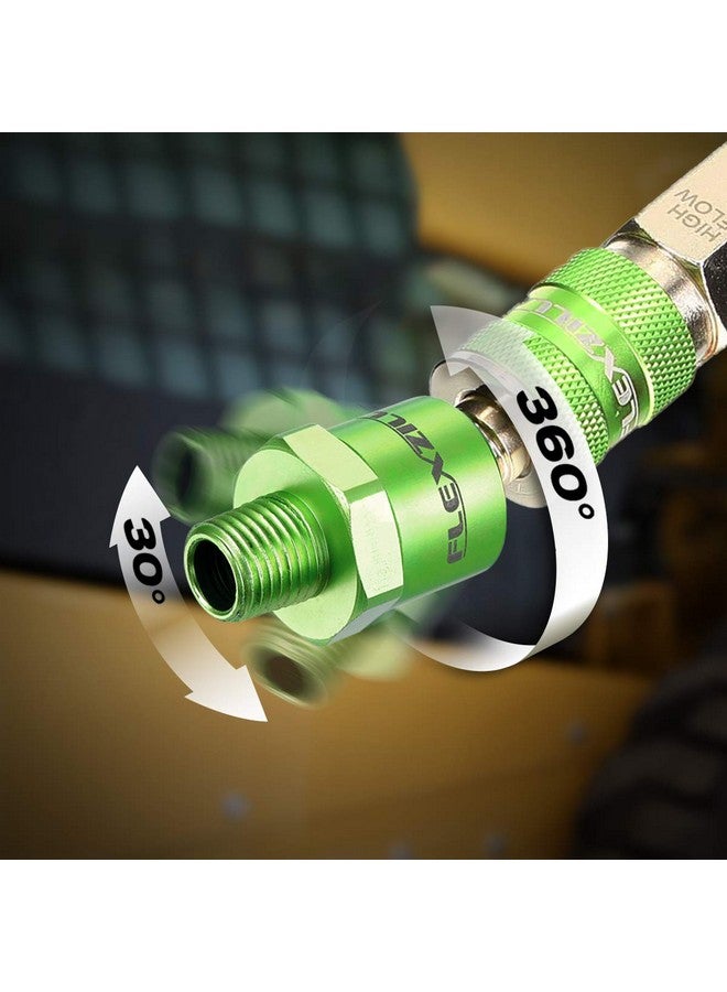 قابس دوار Flexzilla Pro عالي التدفق، جسم 1/4 بوصة، MNPT 1/4 بوصة - A53440FZBS - Image 2