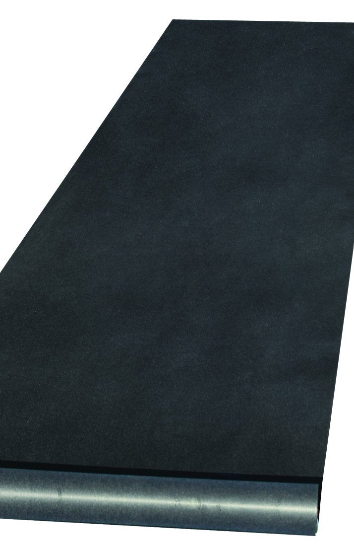 Hortense B. Hewitt Hortense B Hewitt Wedding Accessories Fabric Aisle Runner 100Feet Long Black 30047 