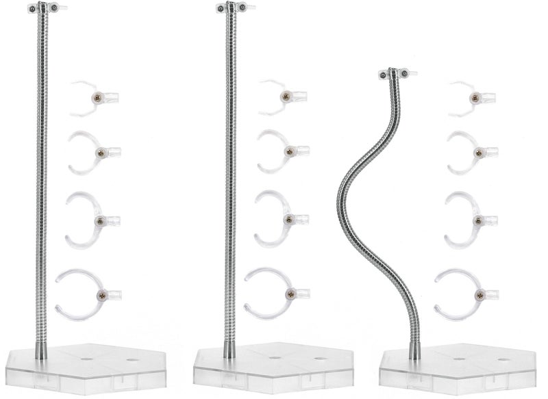 XyviLokit 3PCS Large Size Action Figure Stand Compatible with 1/6 and 1/9 Scale Figures and Toys, Stop Motion Stand Come with Screwdriver. - Image 1