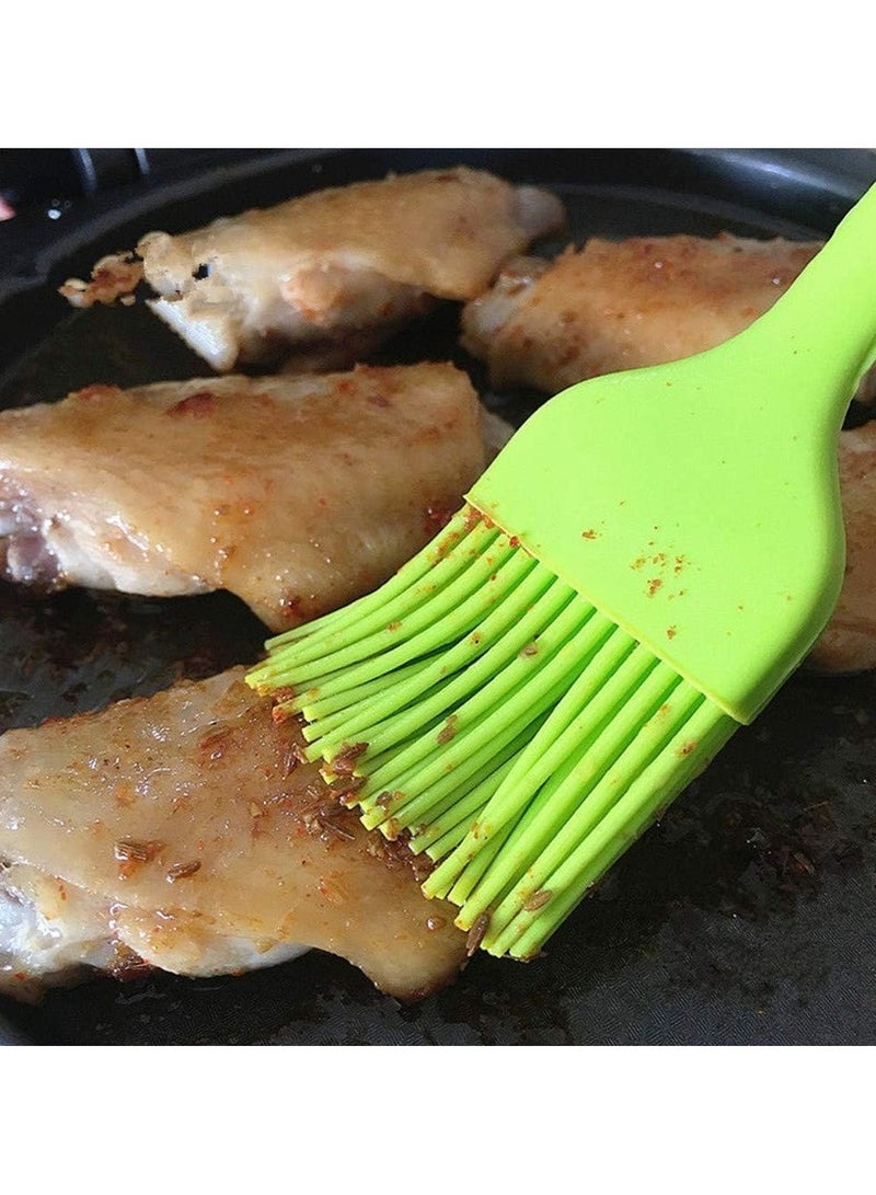 مجموعة ملعقة سيليكون وفرشاة طبخ من 3 قطع متعددة الألوان - Image 3