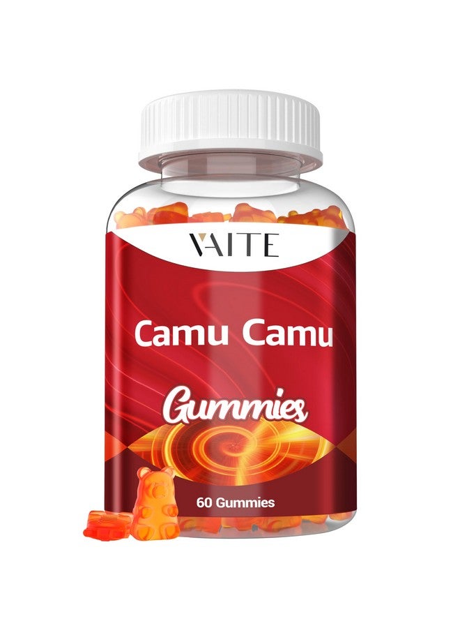 VAITE جواهر كامو كامو فيتامين سي للبشرة والشعر - مكمل غني بمضادات الأكسدة، نباتي، خالي من الغلوتين لدعم المناعة، وزيادة الطاقة، والكولاجين - 60 حبة للمستخدمين النشطين من الرجال والنساء - Image 1