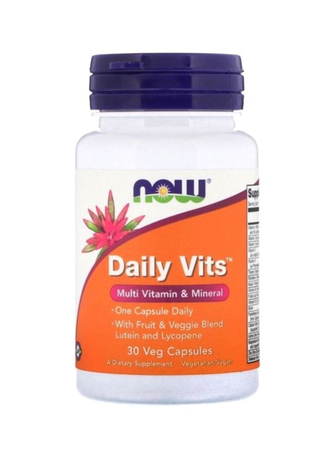 now Daily Vits 30 Veg Capsules - Image 1