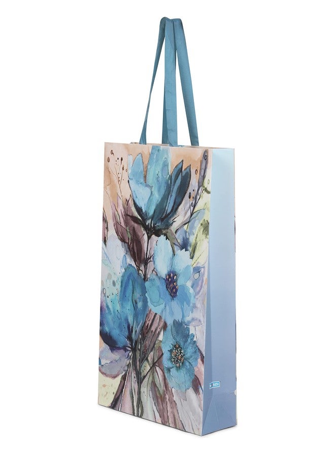 DOODLEDASH Gift Carry Bags - Flowers Combo - (Large Size 33 x 44 x 11 cm) - For All Gifting & Festive Occasions - Ribbon Handles - Pack of 3 Pcs - Image 2