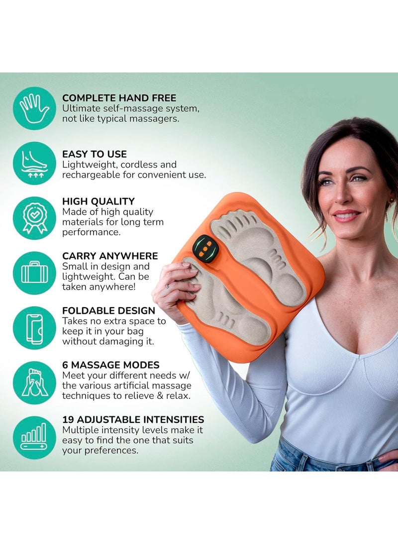 Bukela Portable Foot Massager - Soothing Comfort & Revitalization for Tired Feet, 15 Minute Massage with 6 Settings, Pulse Sensation with Deep Tissue Results - Image 3