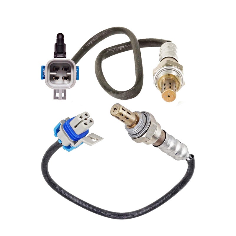 Dropwater 1 Pair Upper and Lower Oxygen O2 Sensors Replacement for Chevy 20082011 Impala20082012 Malibu V6 35LReplaces2344668 2344254Set of 2pcs