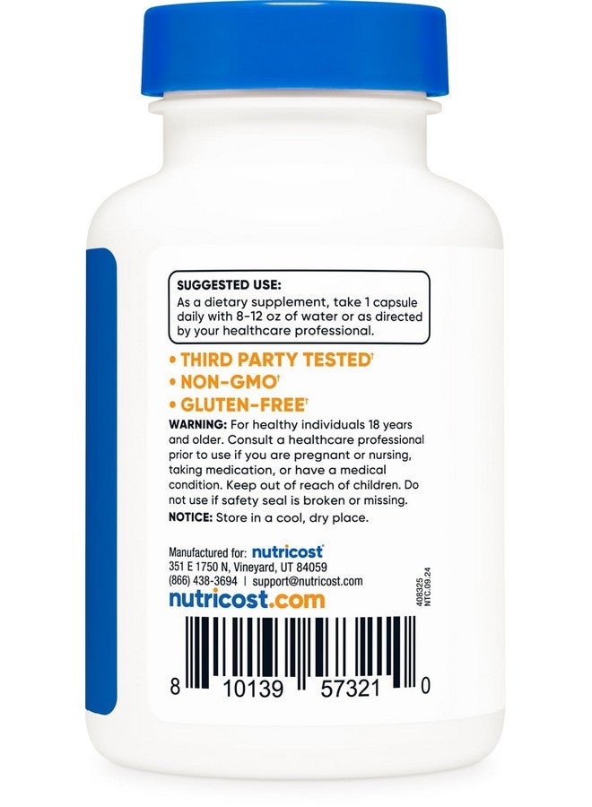 Nutricost كبسولات نوتريكوست لومبروكيناز 150 ملغ (120 كبسولة) - خالية من الغلوتين، نباتية، خالية من الكائنات المعدلة وراثيًا - Image 4