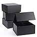 Giftgarden 4Pack 8x8x4 Black Gift Boxes with Magnetic Lids Square Collapsible Gift Wrap Box Magnet Clourse for Presents Mothers Day Birthday Wedding Bridesmaid Groomsman Proposal Box - Image 1