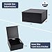 Giftgarden 4Pack 8x8x4 Black Gift Boxes with Magnetic Lids Square Collapsible Gift Wrap Box Magnet Clourse for Presents Mothers Day Birthday Wedding Bridesmaid Groomsman Proposal Box - Image 4