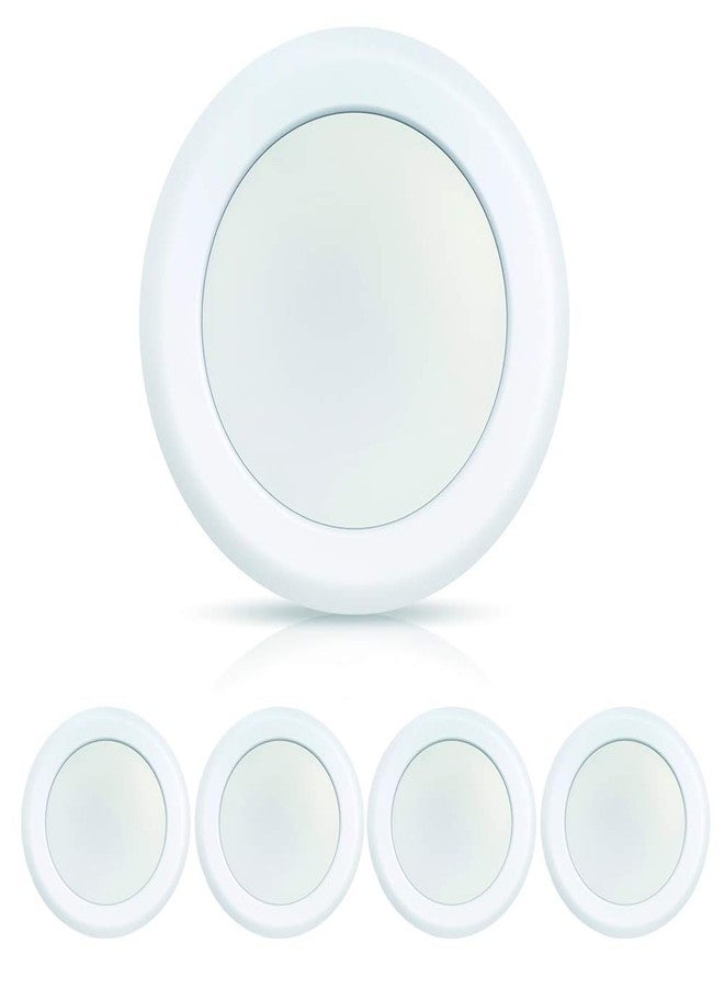 ECOELER ضوء سقف LED مسطح ECOELER بحجم 6 بوصات، ضوء قرص LED مثبت على السطح، حافة من الألمنيوم، 16.5 واط، 4000 كلفن أبيض بارد، 1000 لومن، قابل للتعتيم، مدرج من ETL و FCC، 4 عبوات - Image 1