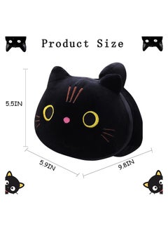 KASTWAVE 10Inch Black Cat Plush Pillow Cat Stuffed Animal Plushies  Kitten Toys Sleeping Hugging Pillow Soft Cushion for Girls Kids Women 1PC  - Image 5