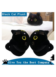 KASTWAVE 10Inch Black Cat Plush Pillow Cat Stuffed Animal Plushies  Kitten Toys Sleeping Hugging Pillow Soft Cushion for Girls Kids Women 1PC  - Image 2