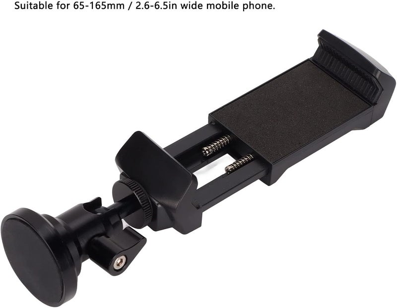 Aluminum Magnetic Mobile Phone Stand, Wireless Magnetic Phone Holder with 1/4 Inch Interface, 360° Rotating Tablet Phone Mount for 65‑165mm Devices, Lightweight Aluminum Alloy Stan - Image 1