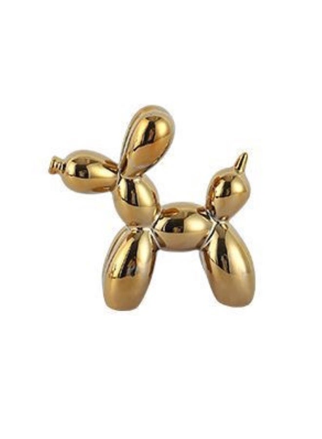 1 Piece Balloon Dog Statue Decoration Ornament, 18x22 cm, Gold Color.  - Image 1