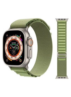 Alpine Loop Band 49mm 45mm 44mm for Apple Watch Series Ultra/8/SE/7/6/5/4/3/2/1 Nylon Woven Textile Loop Sport Strap Wristband Green Green