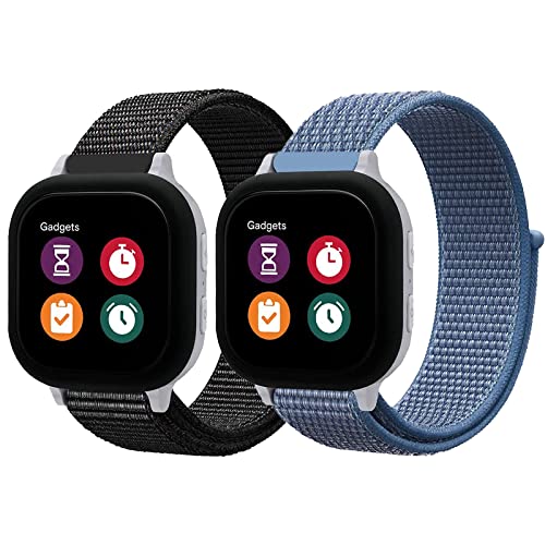 BXKM Nylon Bands Compatible with Gizmo Watch 3 Adventrue 3 2 1/Gabb Watch 3e 3 2 1/SyncUP Watch/Cosmo JrTrack Watch,20mm Soft Breathable Hook & Loop Watch Band Replacement Small Size - Image 1