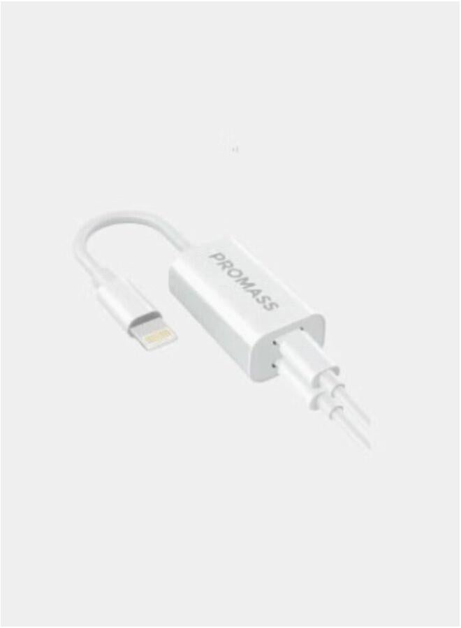 PROMASS Charger and Headphone Cable 2 in 1 Original For iPhone, White Color From Promass. - Image 2