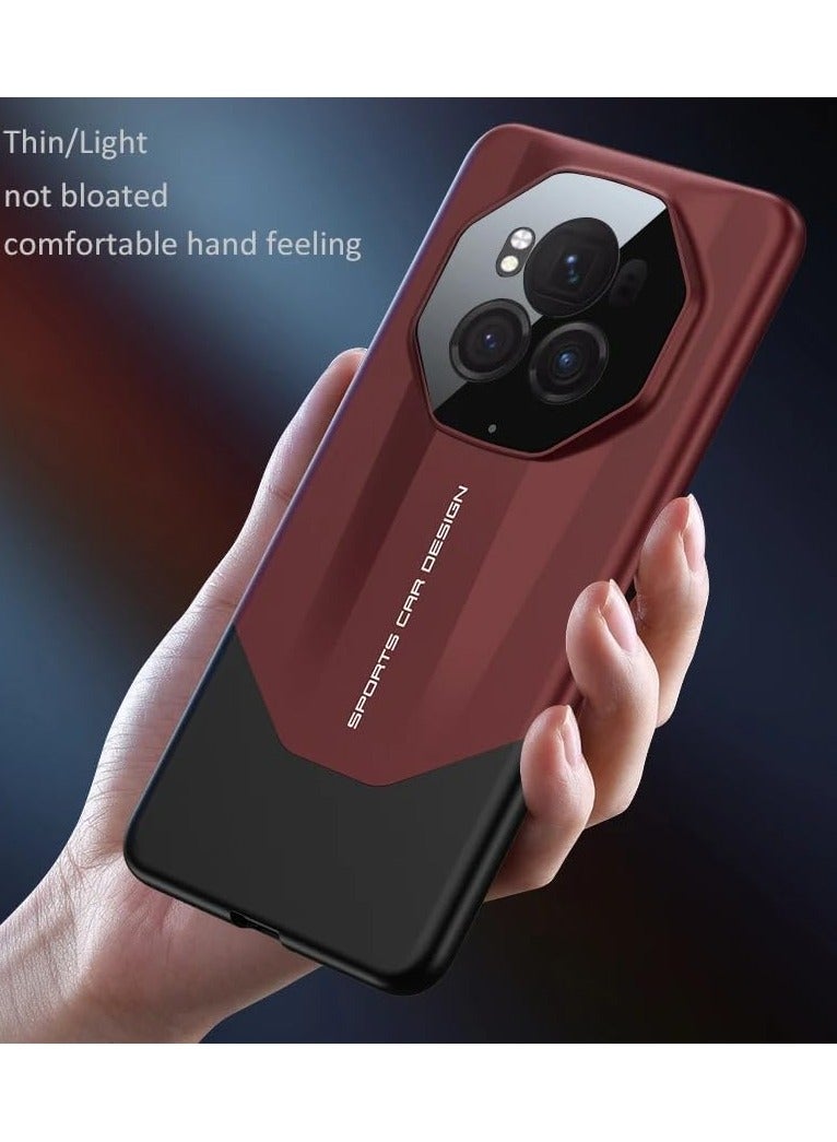 غطاء متوافق مع Honor Magic 6 Pro، غطاء صلب من مادة PC مصقول 2 في 1 مع حماية فائقة النحافة لعدسة الكاميرا، غطاء واقي مضاد للصدمات لجهاز Honor Magic 6 Pro. - Image 2