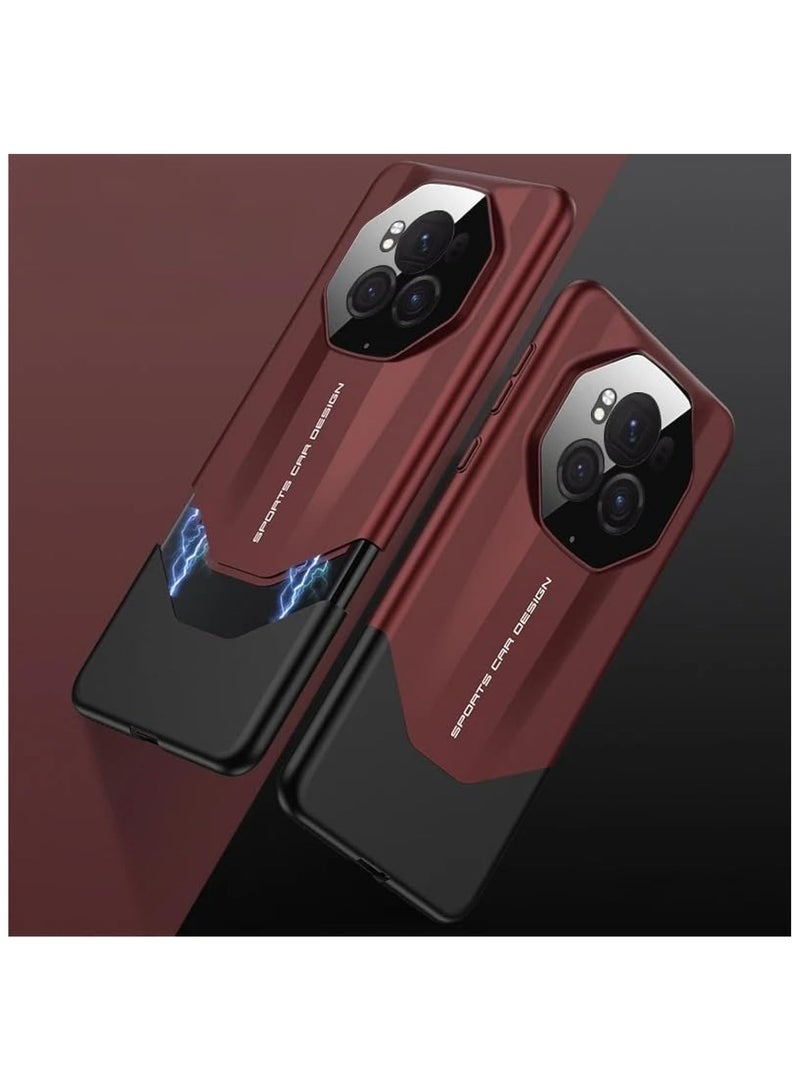 غطاء متوافق مع Honor Magic 6 Pro، غطاء صلب من مادة PC مصقول 2 في 1 مع حماية فائقة النحافة لعدسة الكاميرا، غطاء واقي مضاد للصدمات لجهاز Honor Magic 6 Pro. - Image 1