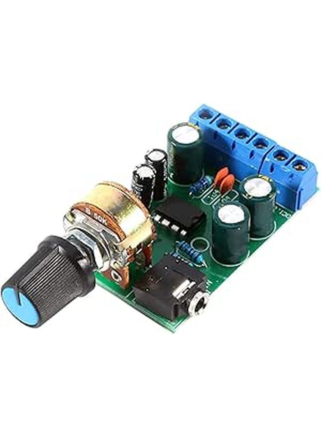 DC 12V Stereo Audio Amplifier Board With Volume Control Potentiometer For Tape Recorder Speaker - Image 1