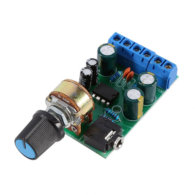 DC 12V Stereo Audio Amplifier Board With Volume Control Potentiometer For Tape Recorder Speaker - Image 4