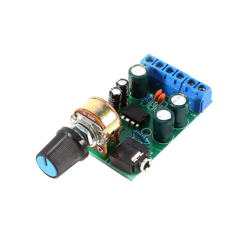 DC 12V Stereo Audio Amplifier Board With Volume Control Potentiometer For Tape Recorder Speaker - Image 2