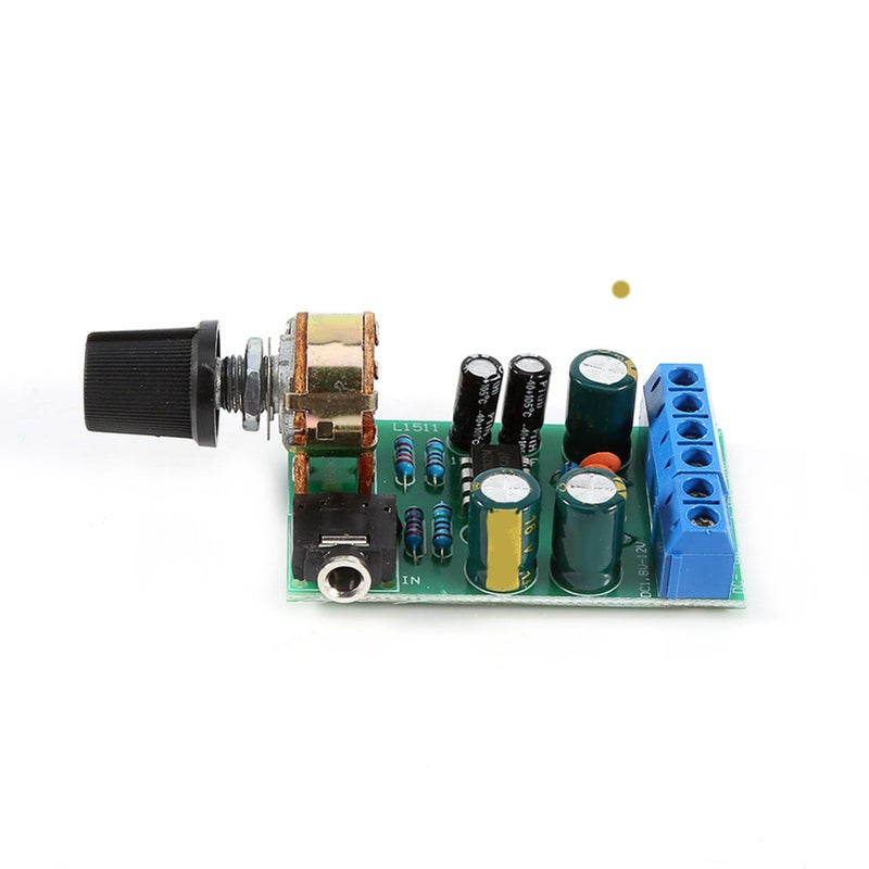 DC 12V Stereo Audio Amplifier Board With Volume Control Potentiometer For Tape Recorder Speaker - Image 5