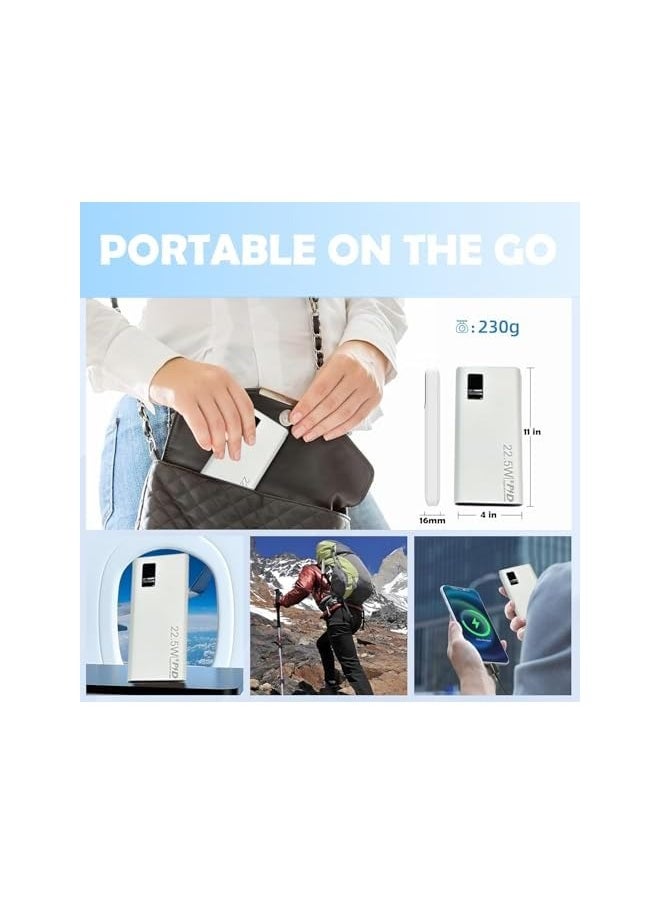 Power Bank, 20000mAh Fast Charging Portable Charger, 22.5W Powerbank with USB C Input & Output