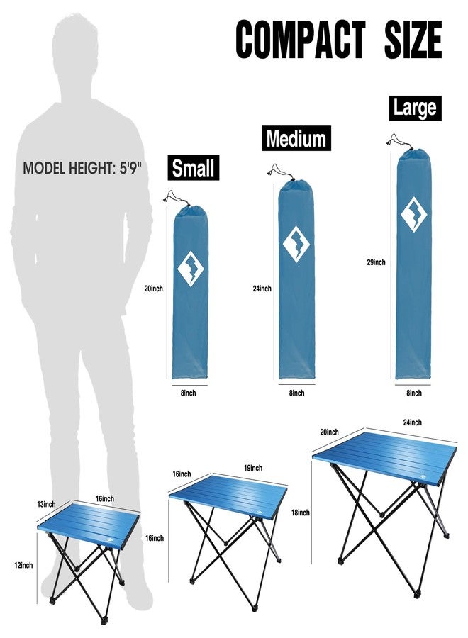 VILLEY blue medium size folding camping table - Image 3
