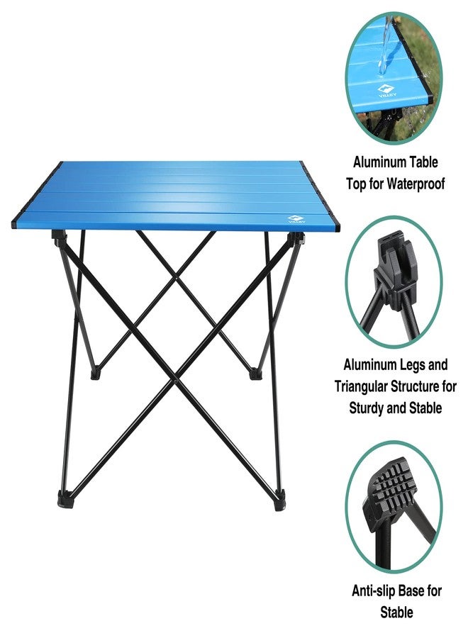 VILLEY blue medium size folding camping table - Image 5