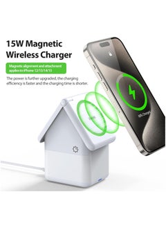 DUZZONA Wireless Charger Charging Station - 4 in 1 Charger Stand Multiple Devices for Apple - 15 14 Pro Max 13 12 11 - Watch 9 8 7 6 5 4 3 2 Se - Airpods 3 2 Pro Gift  - Image 2
